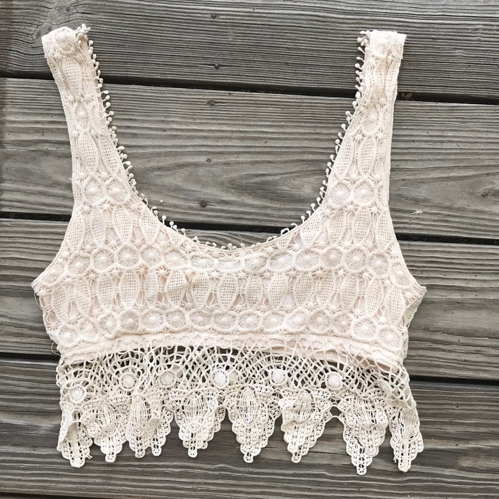 Lace crop top